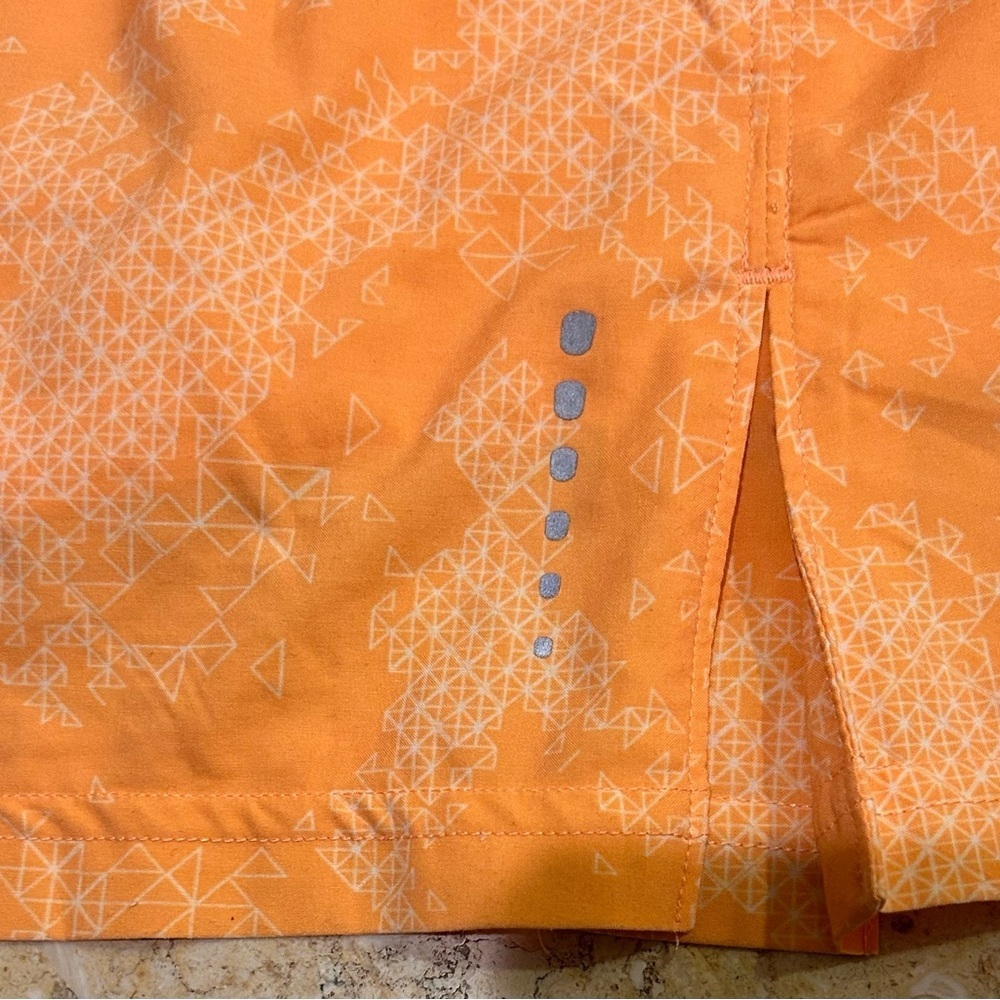 The North Face NWOT Geometric Orange Skirt w/ Built in Shorts Size M - Picture 5 of 8